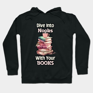 Books and Brews: Dive into Nooks Hoodie